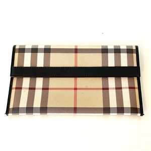 Burberry Nova Check Envelope with Black Trim
